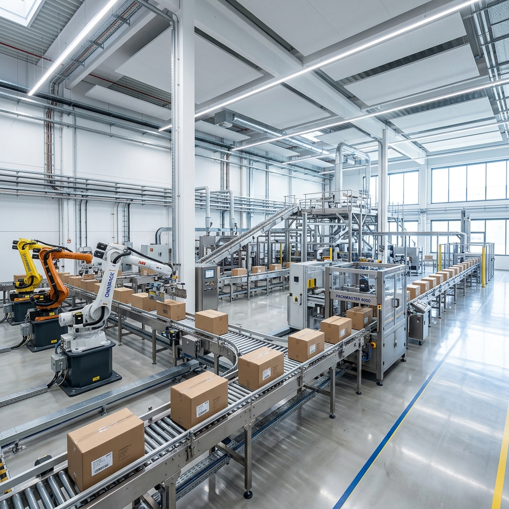 Modern automated packaging factory